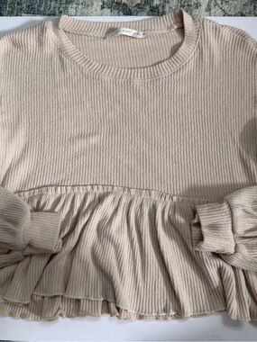 Ruffle Bohemian Sweater Top